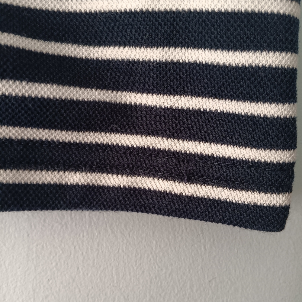 Entro Blue & White Striped Button Vest Top S - Picture 5 of 6